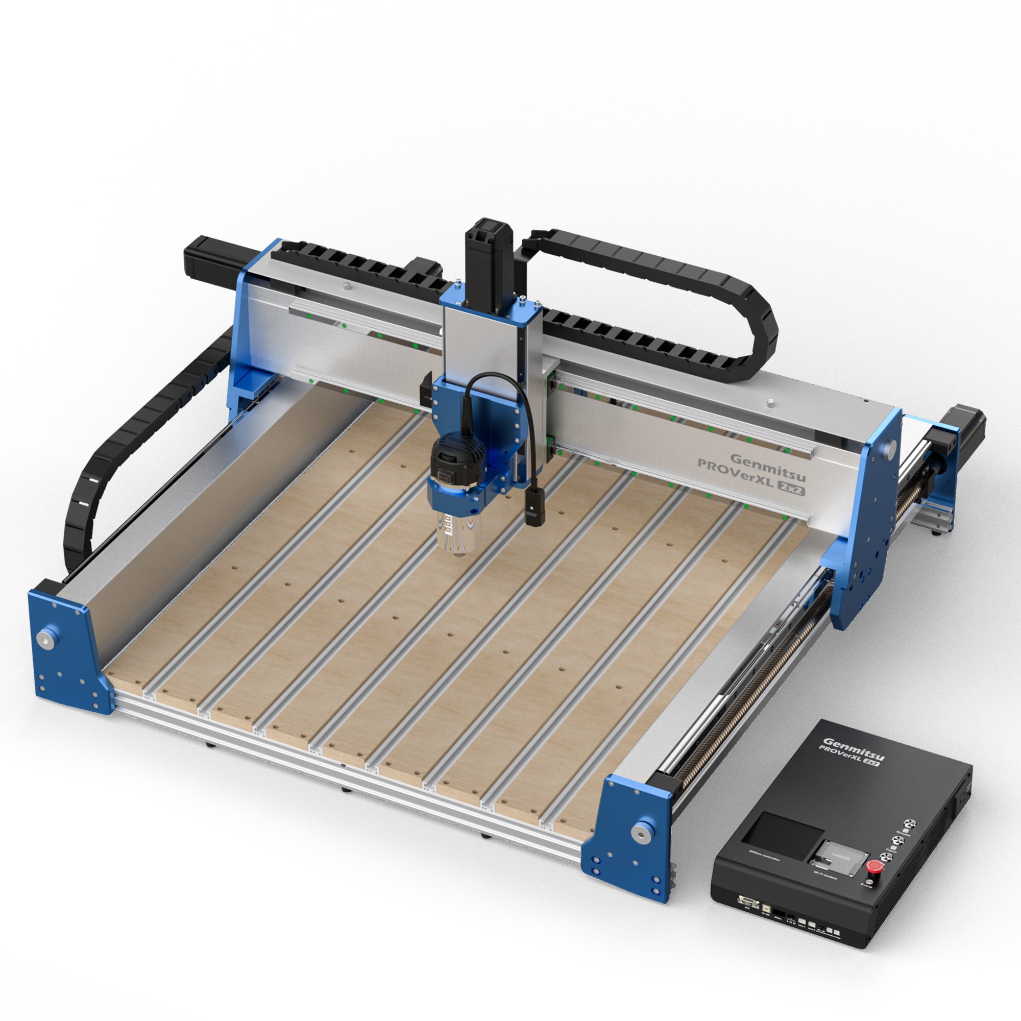 PROVerXL 2X2 CNC Router Machine for Woodworking, 679x679x113mm Work Area, Closed-Loop Motors, GRBL Control, 710W Spindle, Aluminum Frame, Easy Assembly, WiFi & APP Supported